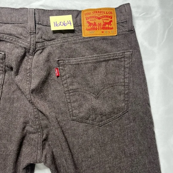 Levi's 505 Men’s pants Brown size 36X32 soft comfortable - Picture 14 of 14